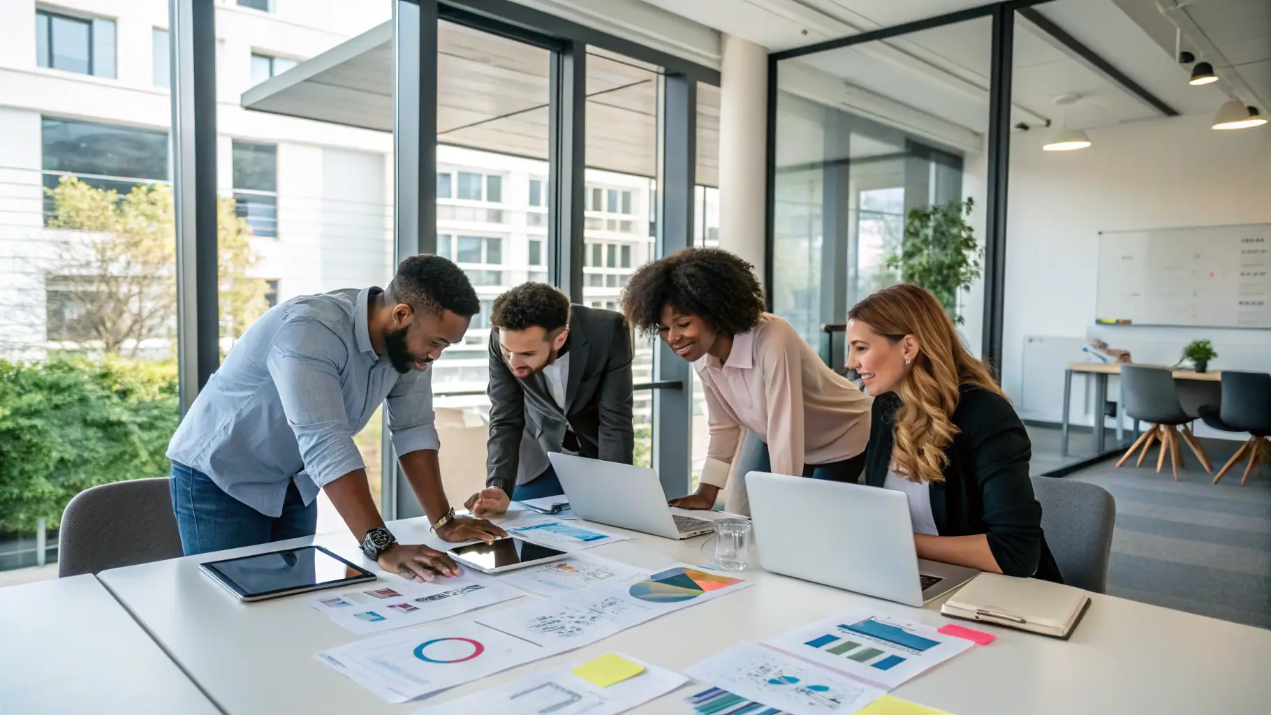 Visual representation of Boundless Digital Agency's successful web design case studies showcasing innovative AI solutions.