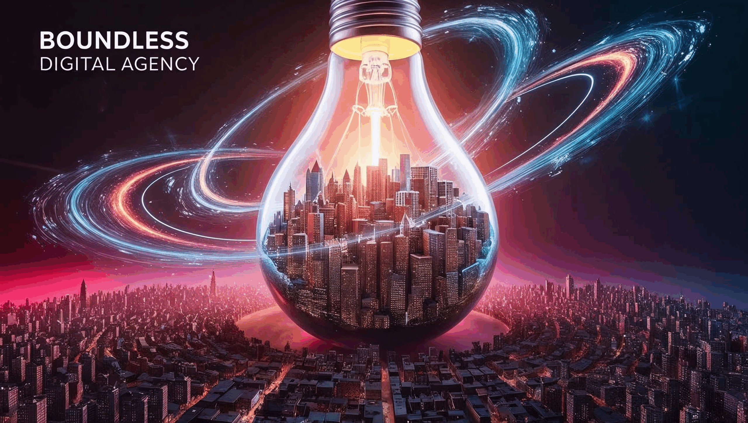 Boundless Digital Agency logo highlighting AI marketing strategies for brand growth and increased sales.